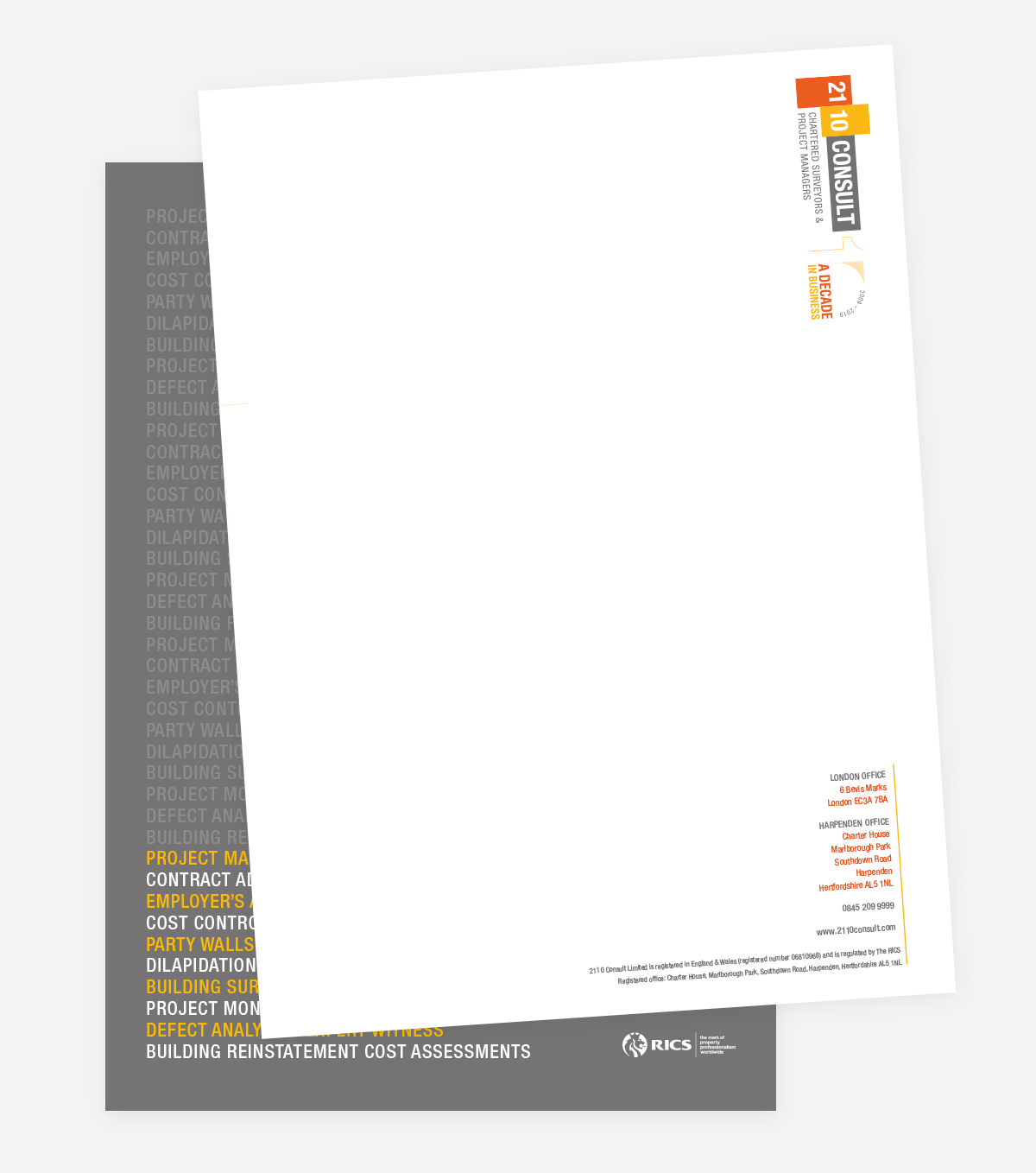 2110 Cosult letterhead design