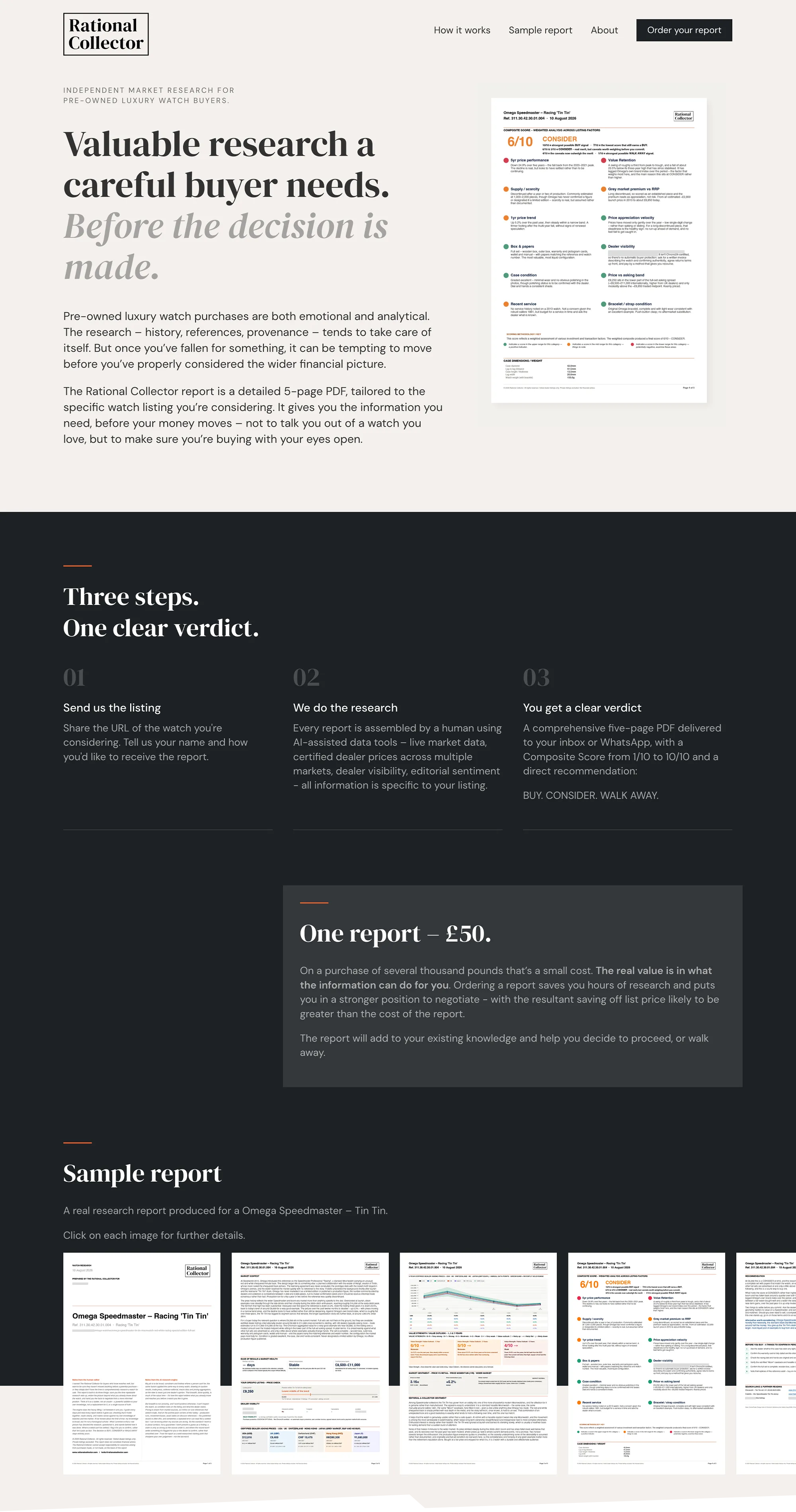 Rational Collector website